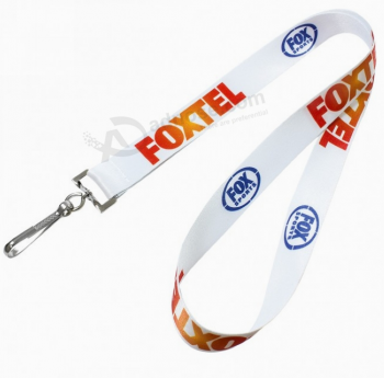 Promotional custom printed polyester ID lanyard for company