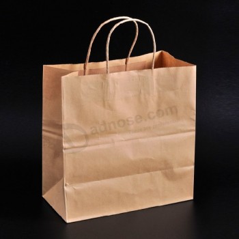 カスタムはプロモーション安価で高品質の小さな茶色クラフト紙袋を作った