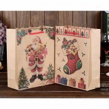 Рождественский бумажный мешок kraft подарочные пакеты на Рождество
