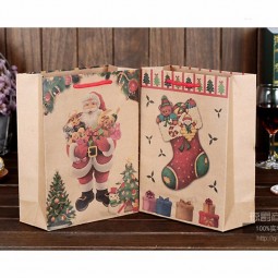 Christmas paper bag kraft gift bags for christmas