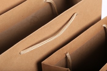 Marque célèbre avec votre propre logo cadeau de mariage personnalisé imprimé marque alimentaire artisanat kraft sac en papier brun