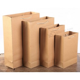 Berühmte Marke mit Ihrem eigenen Logo Hochzeitsgeschenk benutzerdefinierte gedruckt Marke Lebensmittel Handwerk Kraftpapier Tasche braun