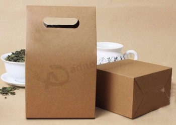 O preço de fábrica por atacado costume impresso recicl o presente de compra marrom do saco de papel de embalagem