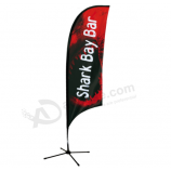 Sinais de bandeira de swooper de moda personalizada para publicidade