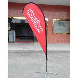 Drapeaux de publicité de larme d'affaires personnalisée d'usine à vendre