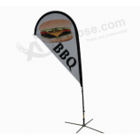Publicité promotionnelle drapeaux drapeaux de bannière en forme de larme personnalisé