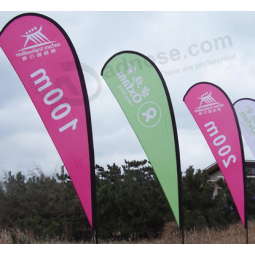 Benutzerdefinierte Geschäft Fahnen Polyester Teardrop Flags Hersteller China