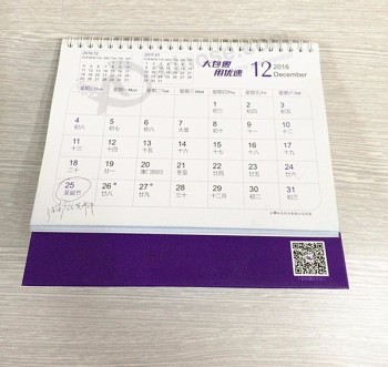 Cheap custom design wall desk table printing arabic islamic calendar 2017