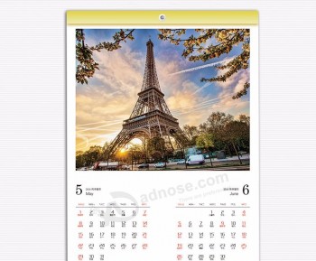 оптовый 2017 персонализированный настенный календарь