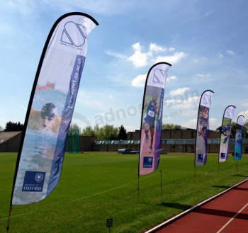 Moda stampa personalizzata bandiere swooper per gli sport all'aria aperta