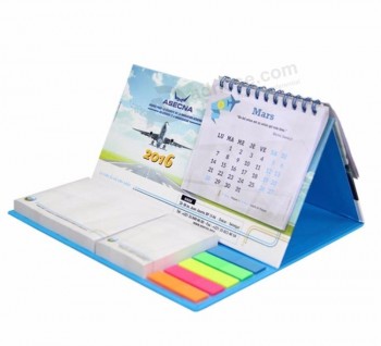 2017 Diseño personalizado de alta calidad personalizado impresión de coloridos calendarios de escritorio creativo