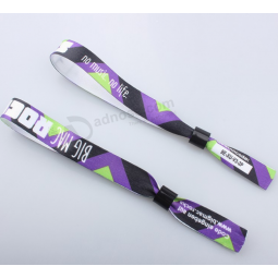 Bracelet de fête en polyester ajustable personnalisé pour l'activité