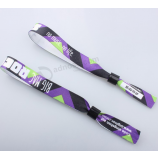 Pulsera de fiesta de poliéster ajustable impresa a medida para la actividad