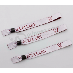 Polyester geweven polsband stof polsbandjes voor sport 