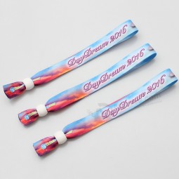 Bedrukte stoffen polyester polsbandjes voor evenementen