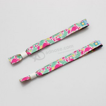 Free Sample Custom Woven Fabric Wristband For Event