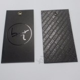 China factory recycled UV spot logo jeans paper hang tags