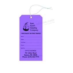 Aangepaste kledinglabels swing ticket nieuwe kartonnen hang tags