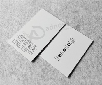 Competitive price high end letterpress printing ladies cloth hang tags