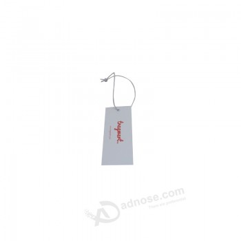 China fornecedor venda quente corda elástica pendurar tag com logotipo personalizado
