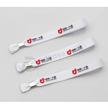 Alta qualidade popular tela de seda personalizado tecido pulseira de corda