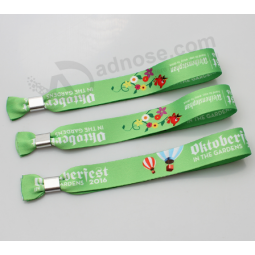 Venda quente slik tela impressa pulseira de nylon pulseira atacado