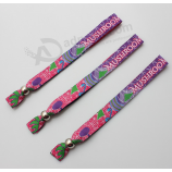 Logo Custom Event Fabric Woven Wristband Design