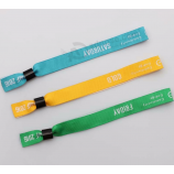 wholesaler jacquard premium polyester cheap cloth wristband