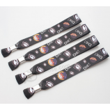 Nieuwe aankomst textiel polsband lint armband voor evenement fabriek direct te koop