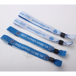 Factory directly sale cheap custom fashion wristband with plastic buckle