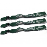 wholesale woven fabric personalised wristbands no minimum order
