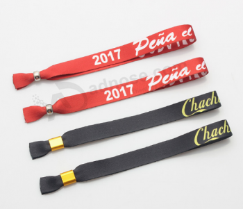Promotional personalized gifts custom bulk buy festival wristband clasp