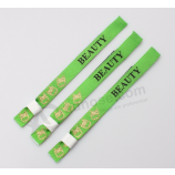 Fabriek direct selling weave logo polyester rfid polsbandje goedkope prijs