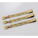 Kostenlose Probe Design Ihr eigenes Logo benutzerdefinierte gewebtes Armband für Veranstaltung