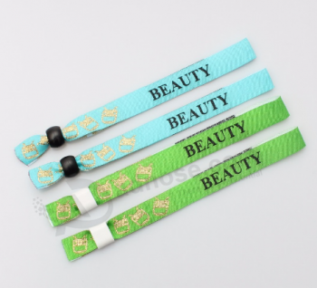 Cheap personalized custom fabric polyester recycled wristbands