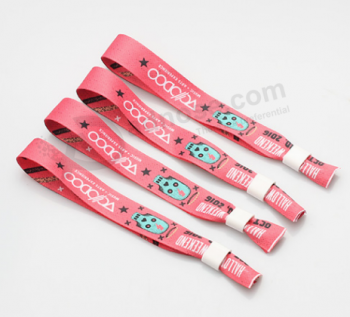 Design free high-end custom child safety polyester wristbands