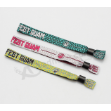 High quality custom logo woven baseball wristband for sport