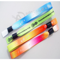 Sublimation nouveauté satin textile imprimé slap bracelets