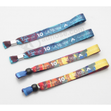 Wholesale heat transfer fabric printing decorative wristbands 