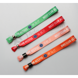 Custom beautiful fabric sweat bracelet for events