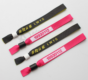 Haut-Fin bracelets de tissu éponge personnalisé sublimé de couleur