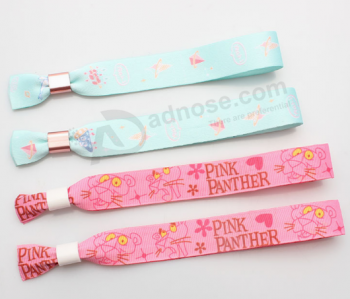 custom lovely sublimation ribbons print wristband for event