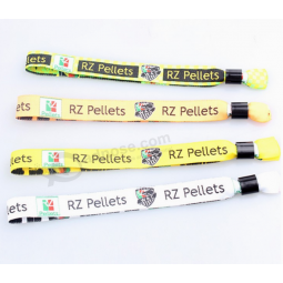 Factory sale personalized custom fabric woven wristband
