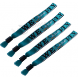 Pulseira de logotipo personalizado barato tecido poliéster sublimação