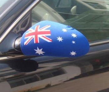 Polyester auto zijspiegel sok auto zijspiegel vlag