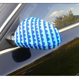 Decorative printed rear view mirror polyester cover for sale