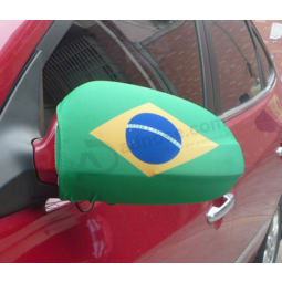 Tampas da bandeira do espelho da asa do carro da bandeira de Brasil do ventilador de futebol