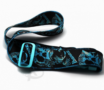 China manufacture cheap printed adjustable luggage belt wholesale