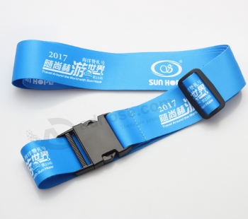 Cintura portapacchi promozionale in poliestere da 5cm con sublimazione personalizzata