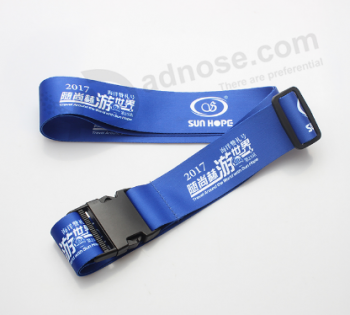 Hot polyester custom travel luggage belt strap for sale